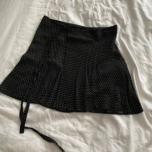 Brandy Melville polka dot wrap skirt